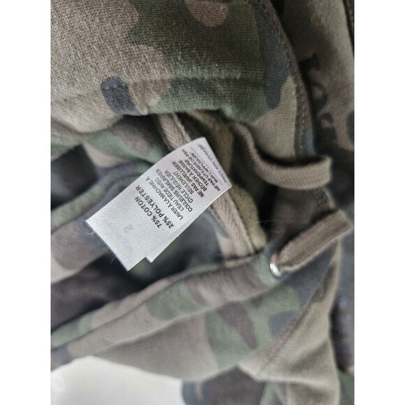 Independent Trading Company Mens Small Forest Camo Midweight Hooded Pullover - Picture 9 of 9